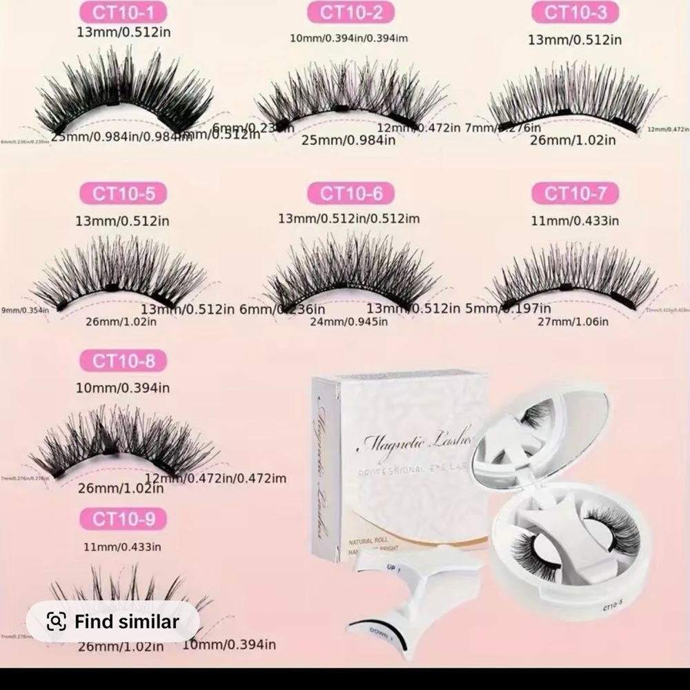 Magnetic Lashes Set with Applicator